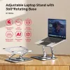 Laptop stand Unitek OT180SL01 Aluminium for 25.4–40.6 cm (10 inch–16 inch) screens, 360° swivel, 0–180° tilt