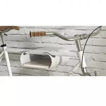 Wall-mount bicycle rack MACLEAN MC-466 for 2 bikes, space-saving design