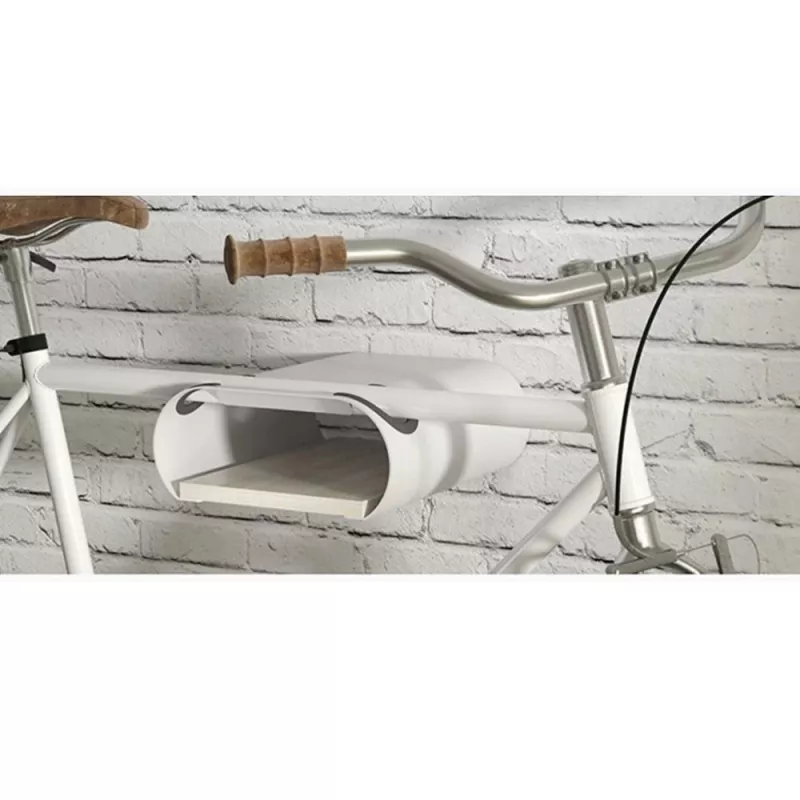 Wall-mount bicycle rack MACLEAN MC-466 for 2 bikes, space-saving design