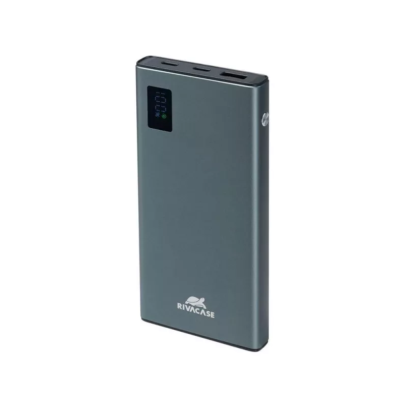Power bank Rivacase VA1021 10000mAh, dual USB outputs, LED indicators, compact portable charger