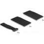 Delock Klettpad selbstklebend mit Klett-Kabelbinder Set 10 Stück schwarz (19107)