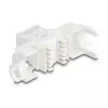 Keystone module DELOCK 90722 flat RJ-45 white, 16×36×20.8 mm