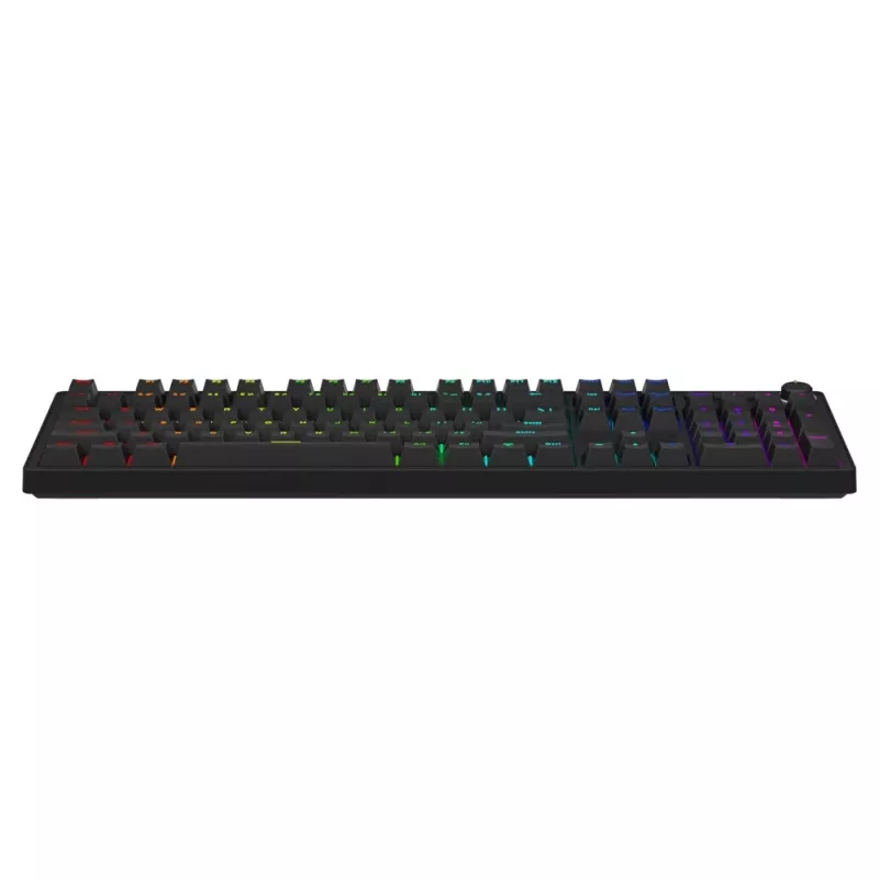 Mechanical gaming keyboard SAVIO STYX Outemu Red — Full-size 104-key USB wired, RGB, ANSI US International, 1.5 m, Black