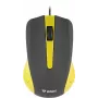 USB wired mouse, 3 buttons, rubberized surface