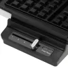 Waffle maker Adler AD 3085 — 1200 W, 2 rectangular waffles 9×13 cm, adjustable temperature, nonstick plates