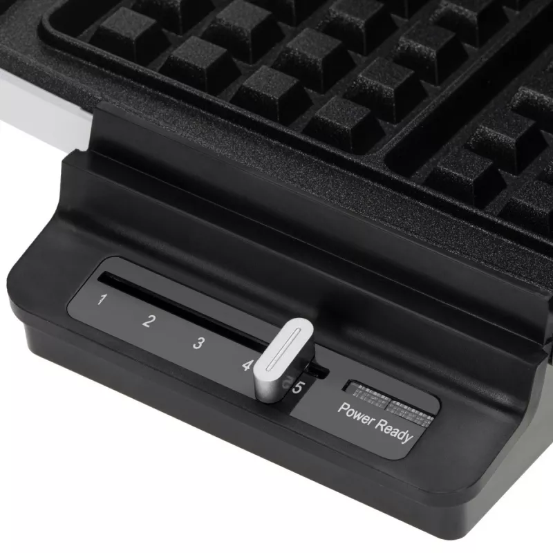 Waffle maker Adler AD 3085 — 1200 W, 2 rectangular waffles 9×13 cm, adjustable temperature, nonstick plates