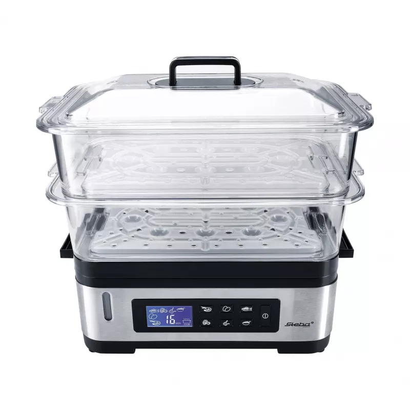 STEBA DG 2 steamer (1200 Watt, Stainless Steel / Black) (05.22.00)