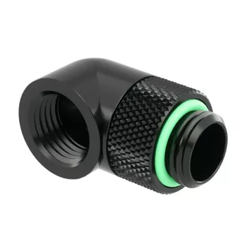 Barrow Adapter 90 degrees G1/4 AG to G1/4 IG - Rotatable, black (TWT90-v2.5 b)