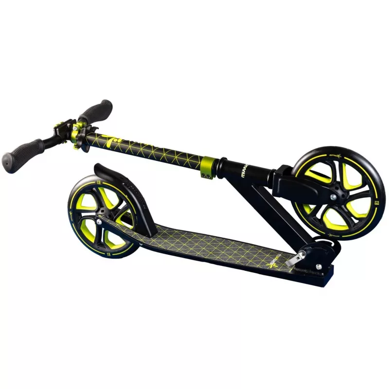 Aluminium Scooter Pro 215 mm (schwarz/limette)