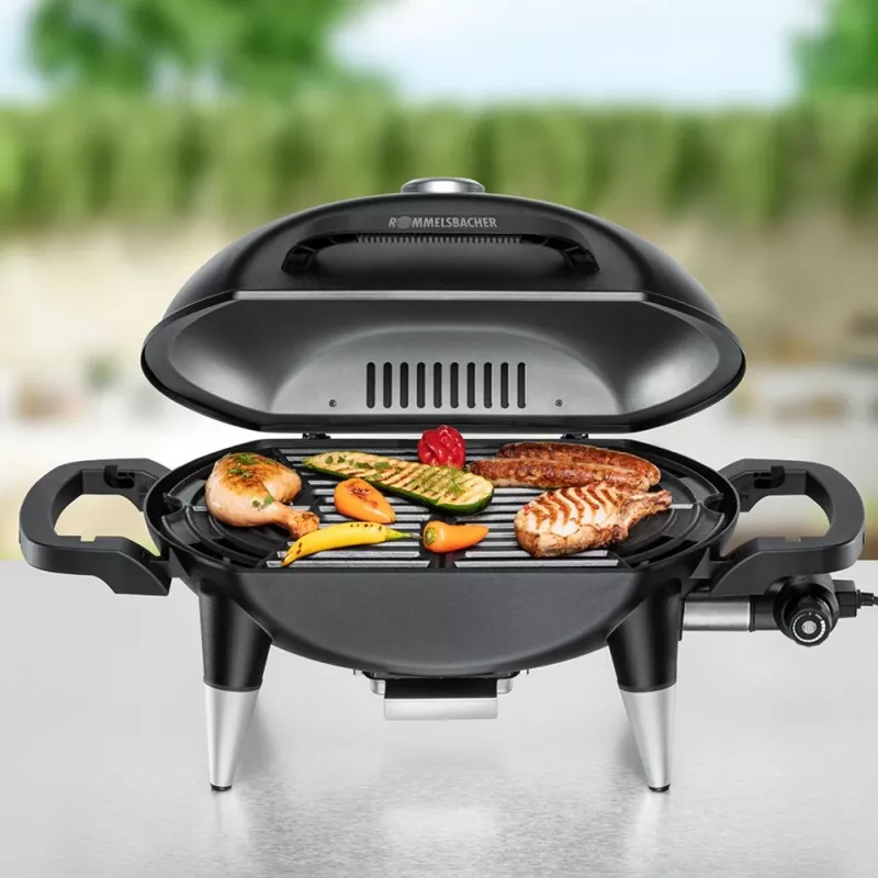 ROMMELSBACHER BBQ 4000, 2200 W, Grill, Electric, 300 °C, Tisch, rust