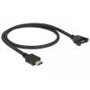 HDMI Cable DeLOCK 85463 0.5m Type A Male to Female Black