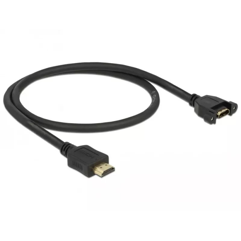 HDMI Cable DeLOCK 85463 0.5m Type A Male to Female Black