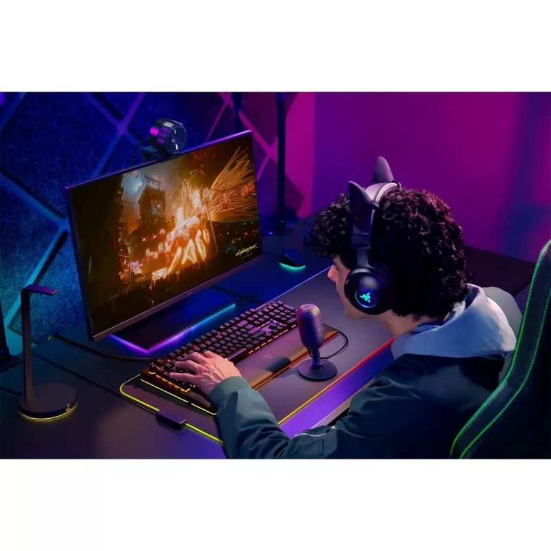 Table microphone Razer Seiren V3 Mini, USB-C, supercardioid, 20–20000 Hz, 96 kHz, 24-bit, black