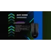 Wired heated gaming mouse ActiveJet AMY-W390 — ambidextrous, optical 2000 DPI, USB Type-A, 4 buttons, black