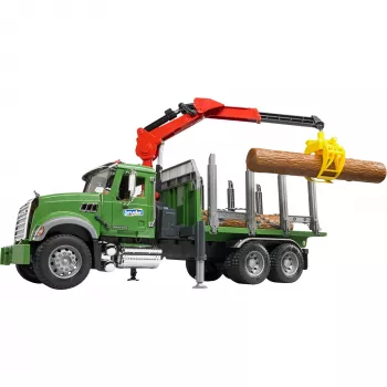 Timber truck BRUDER MACK Granite with 3 trunks