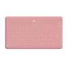 Logitech Keys-To-Go - Keyboard - Bluetooth - QWERTY - Spanish - Blush Pink - for Apple iPad/iPhone/TV
