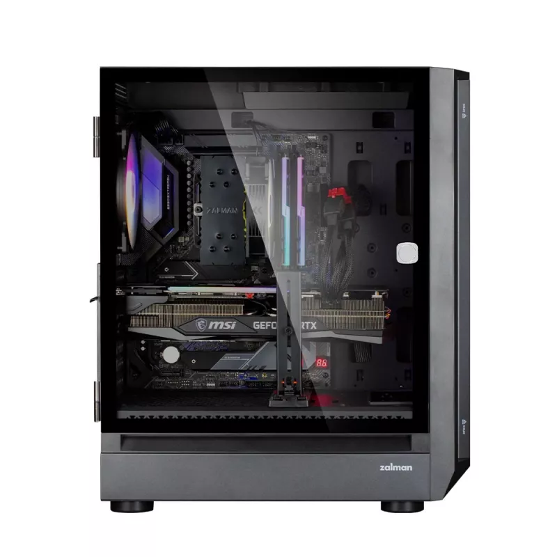 Computer Case Zalman i6 Black, ATX, black