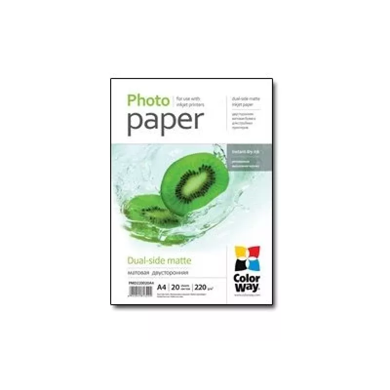 Photo paper ColorWay PMD220020A4 A4 matt 220 g/m² 20 sheets