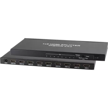 HDMI splitter ShiverPeaks SHVP SP05-10003 — 4K 60Hz, 8 outputs