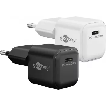 Goobay USB-C™ PD GaN Fast Charger Nano (20 W) White (79151)