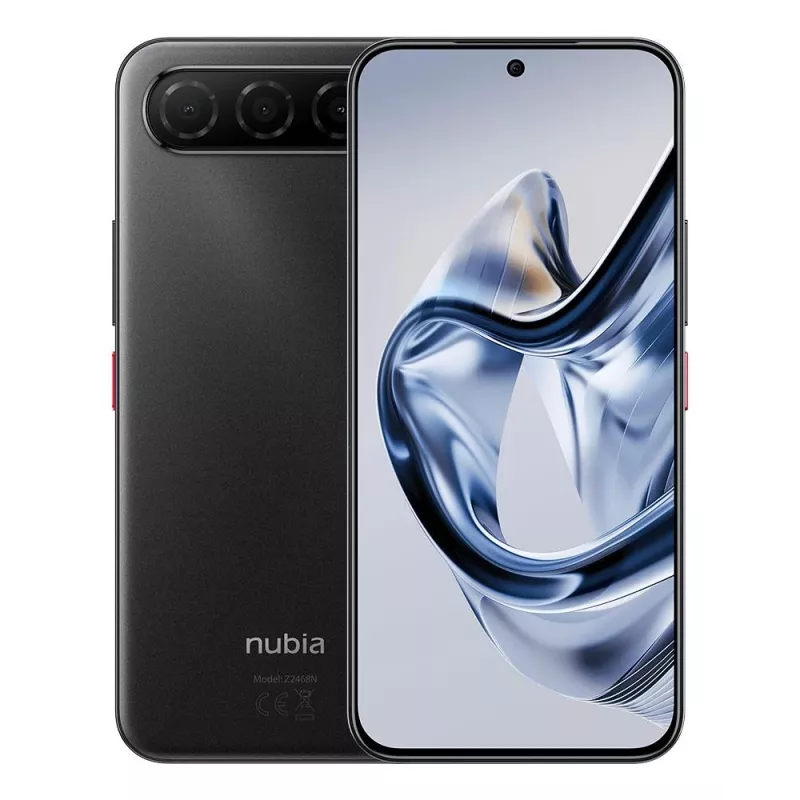 Smartphone NUBIA Air 5G — 6.78 inch 1224×2720, Unisoc T8300, 20 GB RAM, 256 GB, 50 MP, 5000 mAh, Dual SIM, IP68/IP69, Black