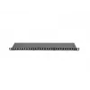 Lanberg PPS5-0024-B 24-Port CAT5e Shielded Patch Panel 0.5U 19 inch Rack Mount Black