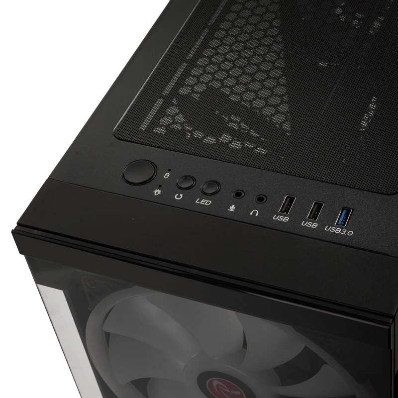 SILENOS PRO black version with ARGB fan tempered glass