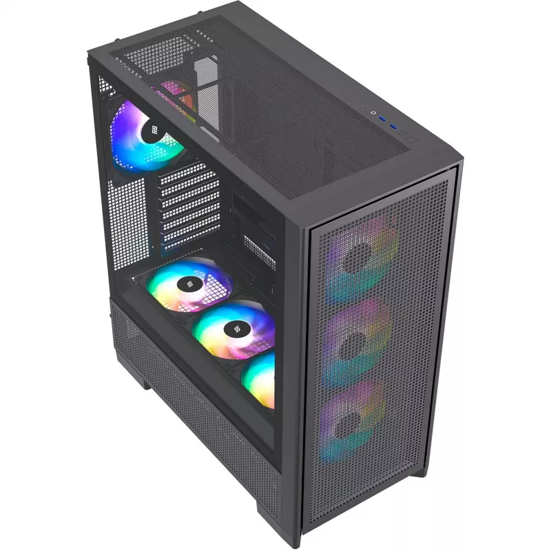PC case Silentware Air 2000 A-RGB Black — mid-tower, tempered glass side panel
