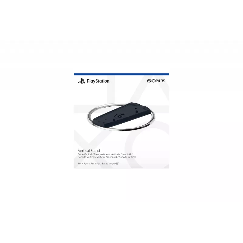 Sony Vertical Stand, Stand, PlayStation 5 Slim, Black, Chrome, Glossy / Matt, PlayStation 5 Slim, PlayStation 5 Slim Digital Edition, 191 mm