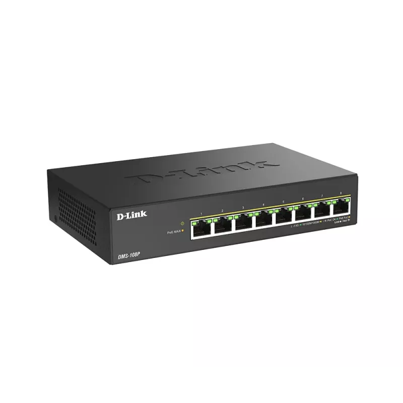 Unmanaged Switch D-Link DMS-108P/E 8-Port 2.5G PoE++ 40 Gbit/s