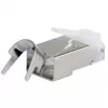 Shielded RJ45 plug EQUIP Cat 8.1, male, silver, 50 pcs, 11.7×22.5 mm, 3.7 g