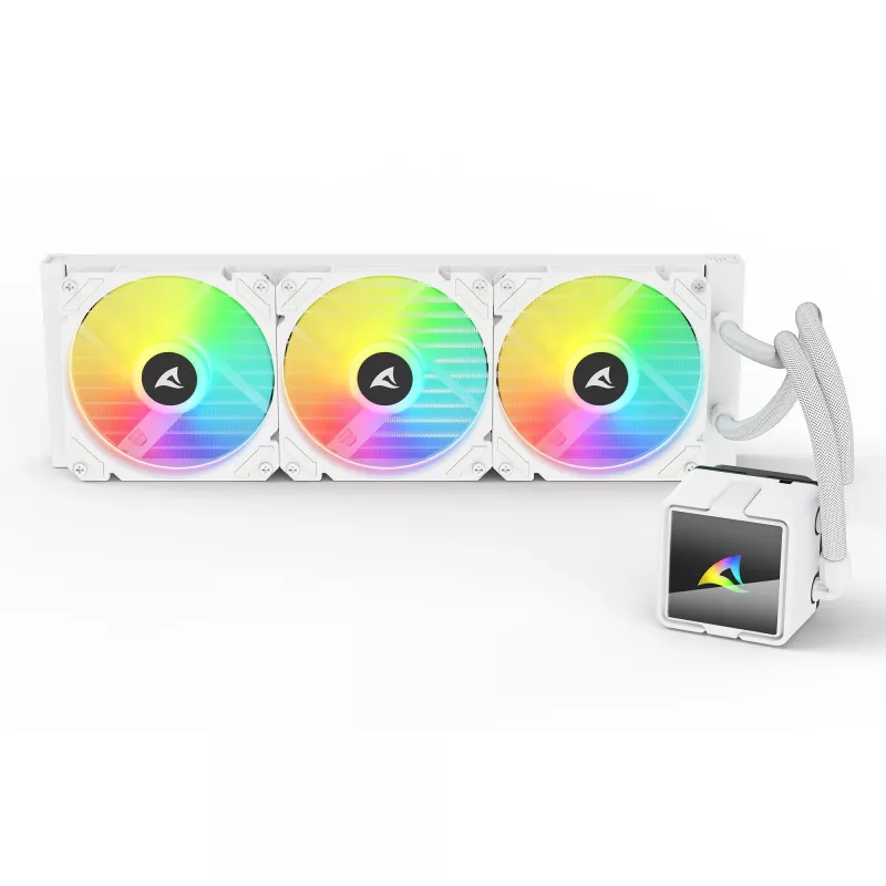 All-in-One CPU Water Cooler Sharkoon S60 ARGB White 360mm Radiator