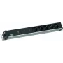 Power strip Bachmann 800.3939 19Z 1.5HE with 5× CEE7/3 outlets