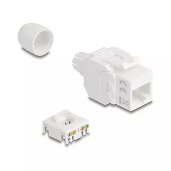 RJ45 Keystone Module DELOCK 90721 Cat.6A UTP 180° socket LSA