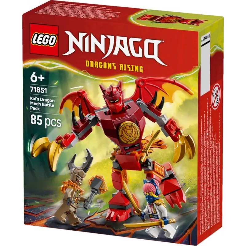 LEGO NINJAGO 71851 Kai's Dragon Mech Battle Pack
