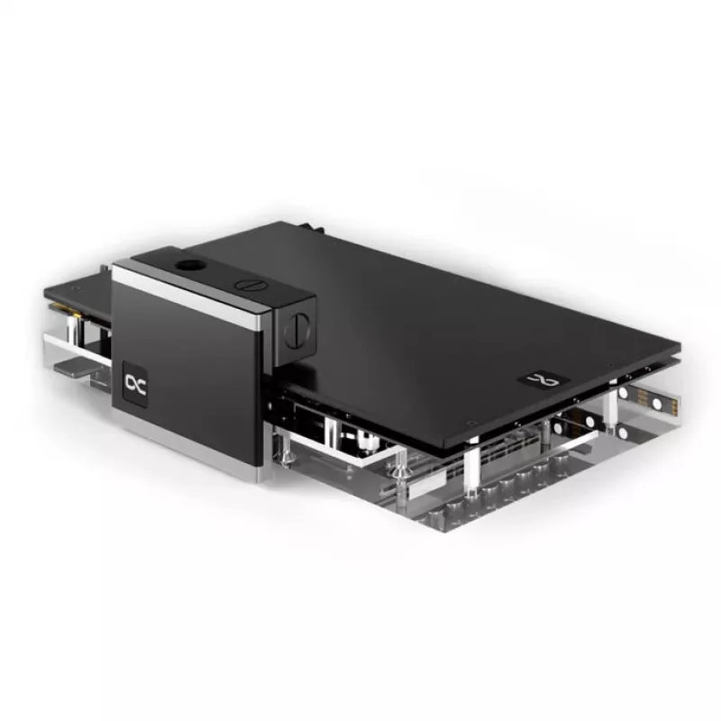 Water cooling terminal Alphacool Eisblock Aurora 180° (model 13763) — RGB-compatible, 180° angled terminal