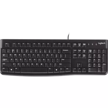 Logitech K120 Keyboard USB QWERTY Spanish Black (920-002499)