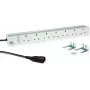 Power distribution module Bachmann 19z ALU 7xUK BM0012501 — aluminium housing, 7 UK sockets