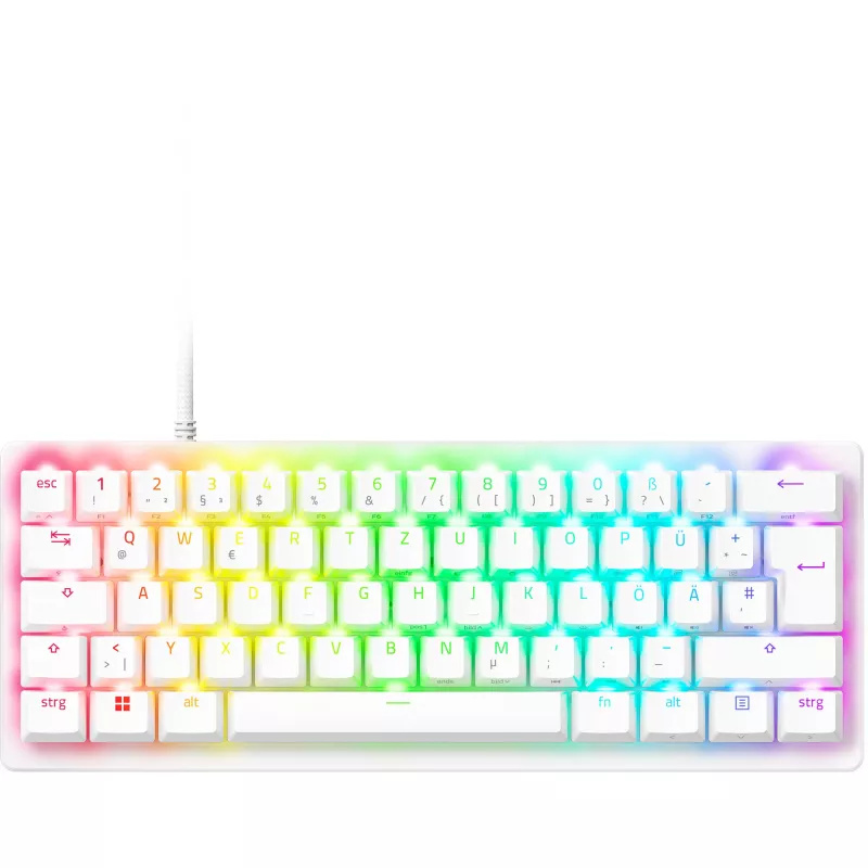Razer Huntsman V3 Pro Mini - White - German Layout P - Keyboard - optical (RZ03-04992000-R3G1)