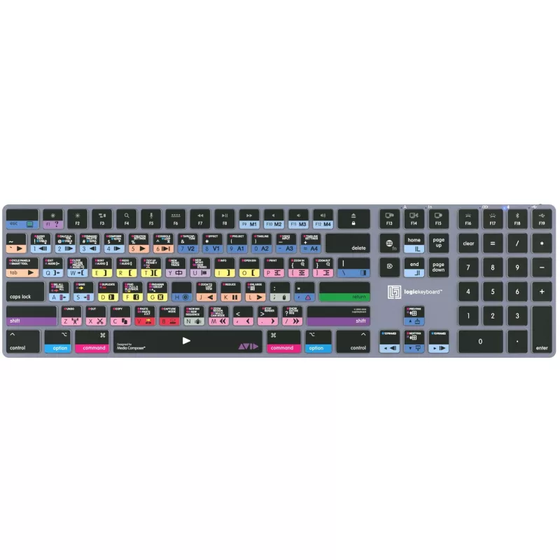 Logickeyboard Avid Media Composer - Pro Titan UK Mac - Keyboard - QWERTY
