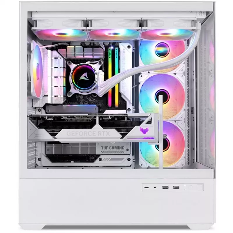 PC Case Sharkoon AK6 RGB, ATX, White