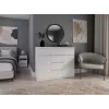 MALWA 2D6S WHITE CHEST OF DRAWERS