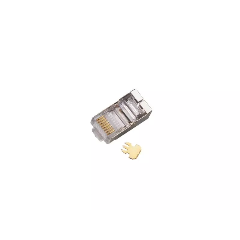 RJ45 STP Cat.5e straight-through plug Alantec WT116 pack of 100, shielded connector for 8P8C cables