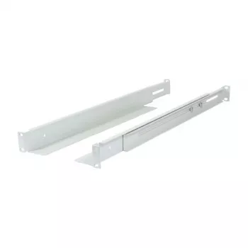 Mounting L‑rail bracket ALLNET adjustable length 502–849 mm light gray, pair