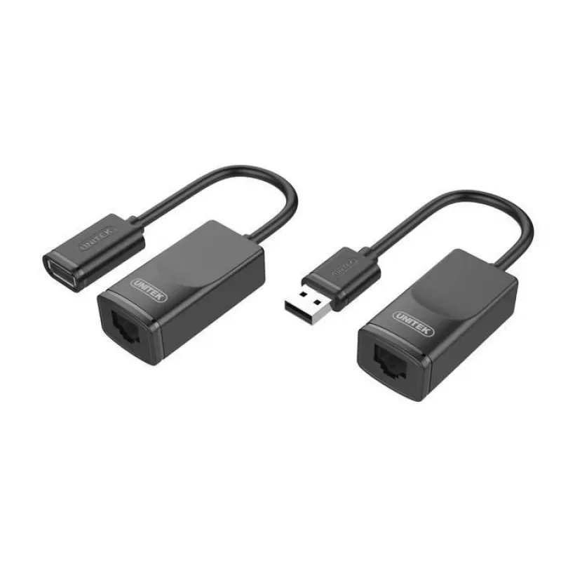 Network Cable UNITEK Y-UE01001 Dock/Port Replicator USB 3.0 60m Black