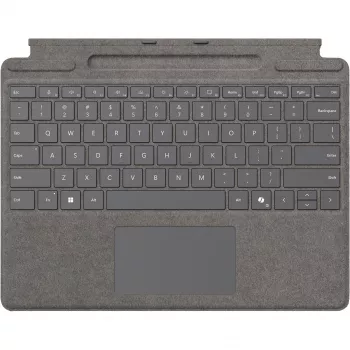 Microsoft Surface Pro Keyboard QWERTZ German Platinum Touchpad