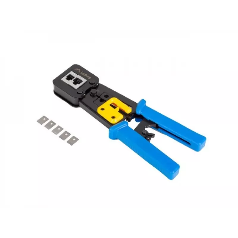 Crimping tool LANBERG NT-0204 for RJ-45 connectors, black/blue, 272×110.5×30 mm, 140 g