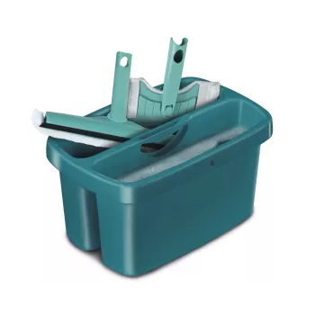 Bucket Leifheit Combi Box 1052001 with integrated wringer and ergonomic handle