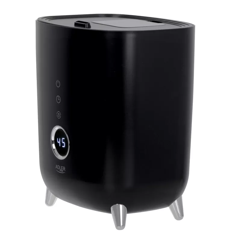 Adler | AD 7972 | Humidifier | 23 W | Water tank capacity 4 L | Suitable for rooms up to 35 m2 | Ultrasonic | Humidification capacity 150-300 ml/hr | Black