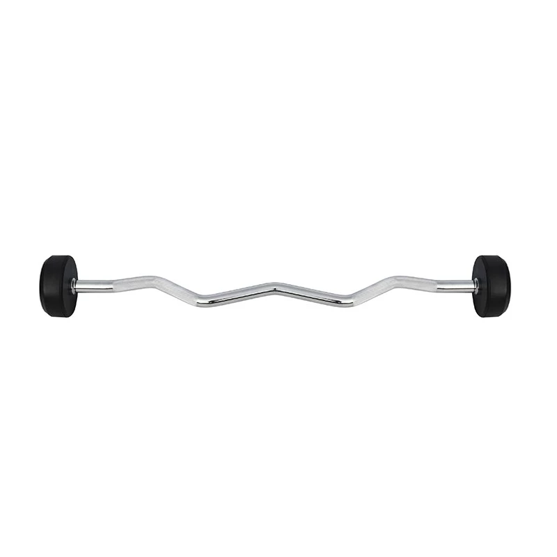 HMS GSL15 fixed barbell/rubberised broken bar 15 kg